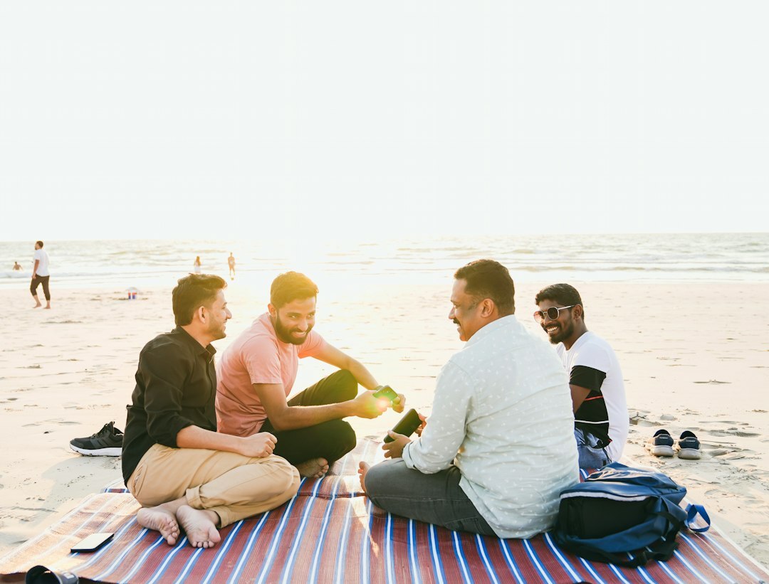 Group of diverse Brazilians in a relaxed conversation circle