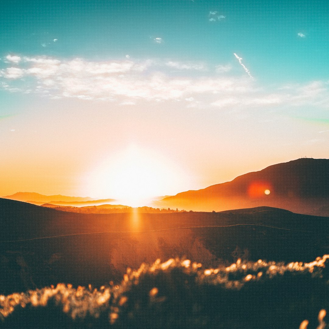 sunrise over mountains