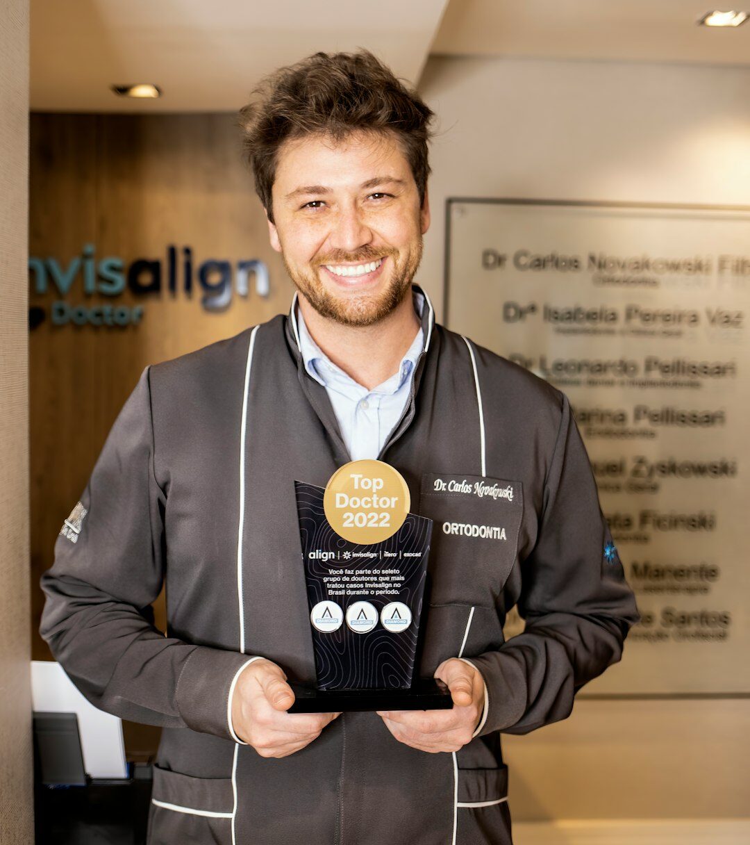 Brazilian man with beard smiling professionally